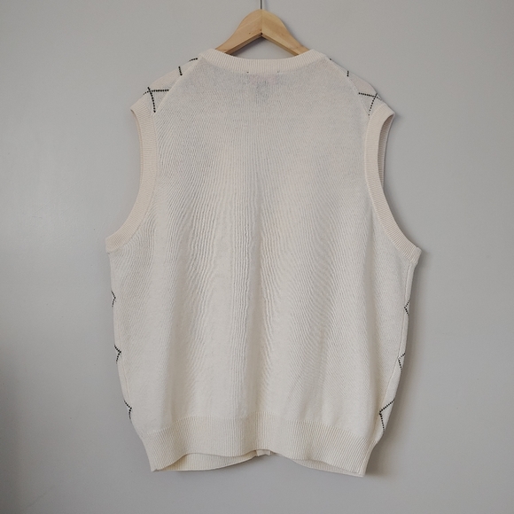 Roundtree & Yorke Knit Sweater Vest Button Up Wool Blend Size XL - Picture 6 of 9
